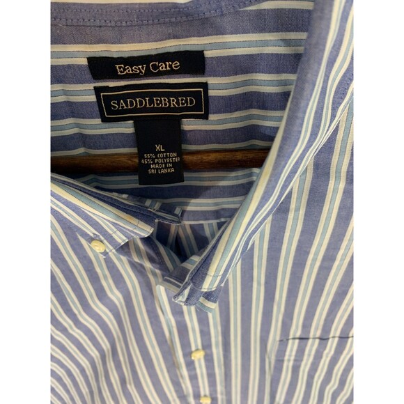Men's Saddlebred Extra Large (XL) Easy Care Short Sleeve Button-up Shirt - Picture 4 of 12